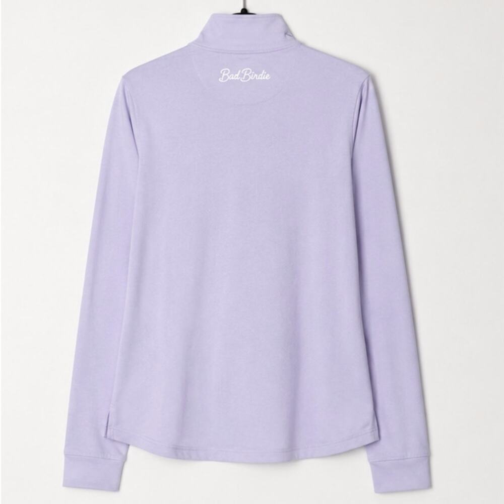 Bad Birdie Golf Pullover Lavender 1/4 Zip Size S Performance Top Pickleball - Picture 3 of 10